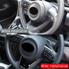 For Toyota Yaris /yaris Cross    CarbonFiber Car Steering Wheel Panel Cover Trim Decorate Frame Sticker Accessories