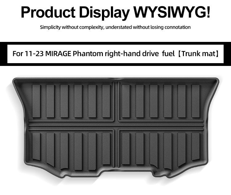 Mitsubishi Mirage 2011-2023 TPE Trunk Mat