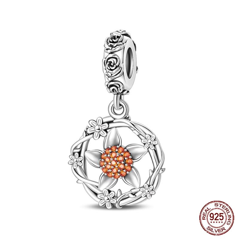 New Copper Cactus Flower Bird Bear Pony Bag Charms Beads Fit Charms Brand Original Bracelet Diy Fine Jewelry Gift