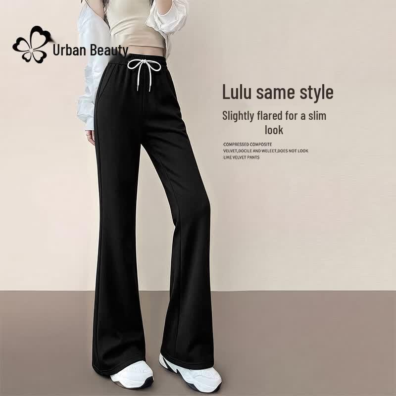 Women's High-Waist Flared Leg Leisure Pants