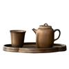Compact Ceramic Tea Set for One - Includes Teapot, Teacup, and Mini Tea Table. Perfect for Home or Office. Ideal for Kung Fu Tea Rituals.
