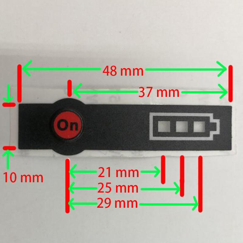 

5Pcs 14.4V 18V Lithium Battery Case LED Key Sticker Label Tag For Li-ion Battery LED Sticker Label Pack