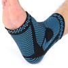 Ankle Brace Nylon Stretch Knit Lightweight Breathable Blue Ankle Bandage Wrap for Men Women Sports Foot  