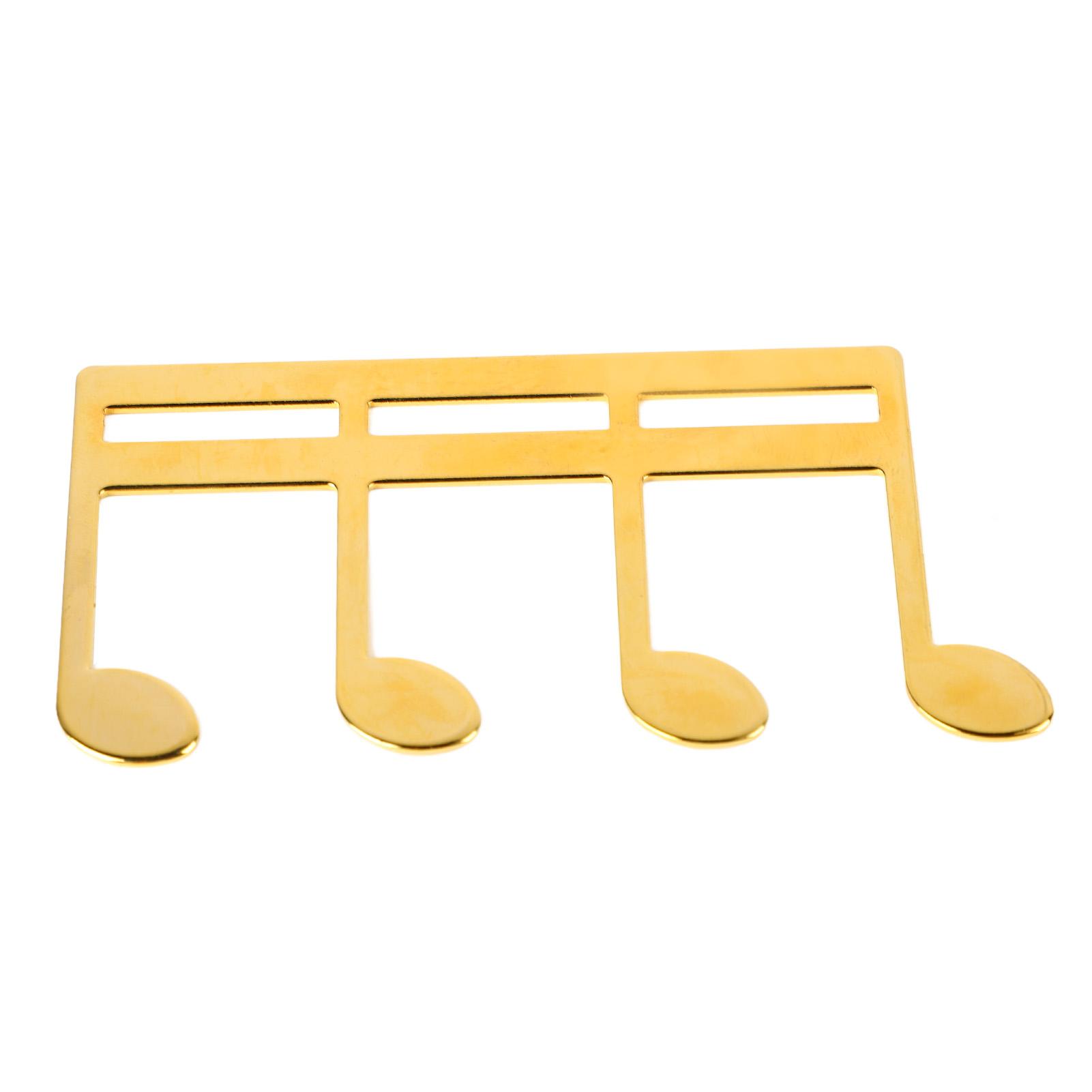 Sheet Music Clip Metal Note Pattern Delicate Music Book Clip Page Holder for Piano Guitar