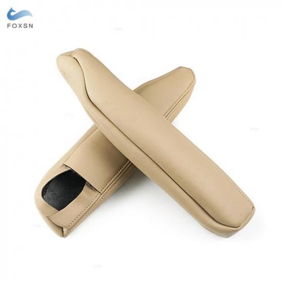 2* For Land Rover Discovery LR3 LR4 04-16 Seat Armrest Handle Leather Cover Tan