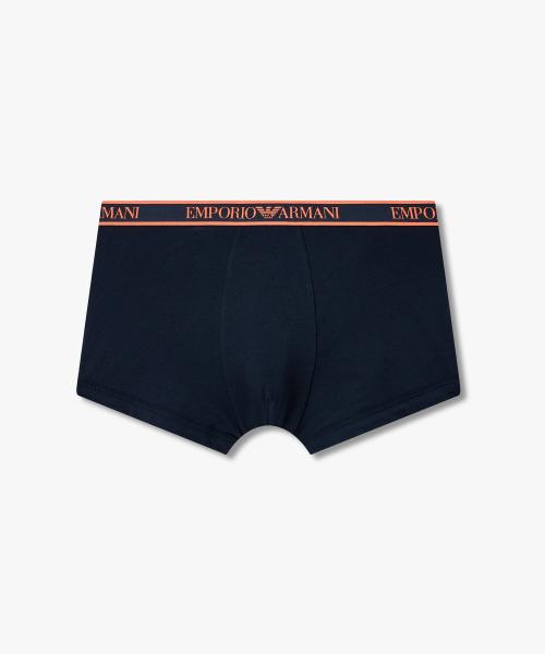 

[Emporio Armani Underwear] Мужские хлопковые боксеры с цветной полосой_Морской 0816112167 [Отправка из Кореи] 100% Оригинал Marine - S