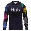 HUK Long-sleeved Hooded Fishing Suit With UV Sun Protection UPF50 + Luya
