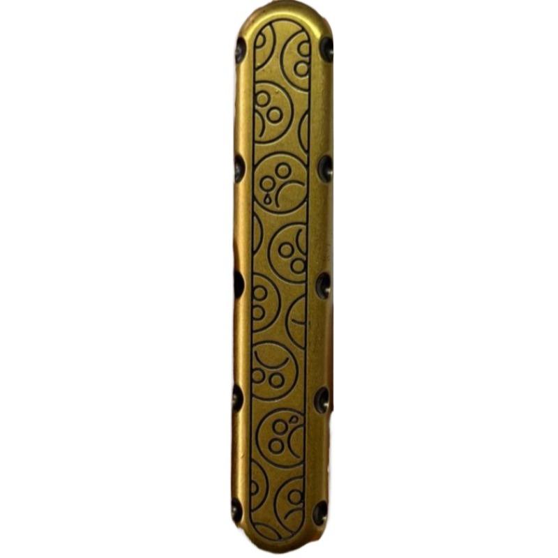 

Rotating Magnetic Push Card Mechanical Slider Pushing Plate EDC Metal Sensory Fidgeting Toys Stress Relief Anti Anxiety Adults золотий