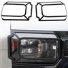 For Jetour Traveller T2  2024 2025 Car Accessories ABS Front Head Light Lamp Cover Trim 2pcs