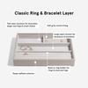 STACKERS LONDON Classic 4 Sec Ring Bracelet Layer Greige/Stackers Taupe Classic 4 Section