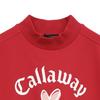 Short Sleeve Mock Neck Sweatshirt Golf C25117222 L [Callaway] Women's [LOVE Series] / / 1100_Red