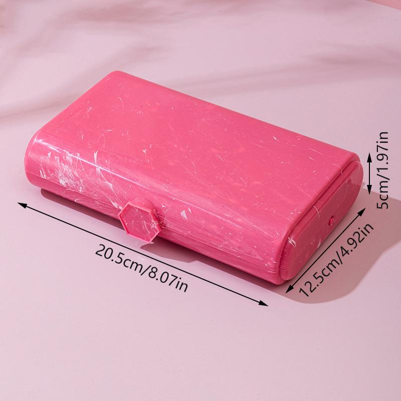 Double Layered Folding Item Box With Mirror Nail/Makeup Brush Jewelry Storage Portable Travel Cosmetics Organizer Container Case