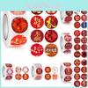 Whimsical 500pcs Cny Happy New Year Stickers Tape Crafted With Unique Foil Stamping For Memorable Events