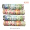 40 ruller Washi-tapesett Blomsterblomstblader Plante dekorative Washi-maskeringstape 15 mm bred