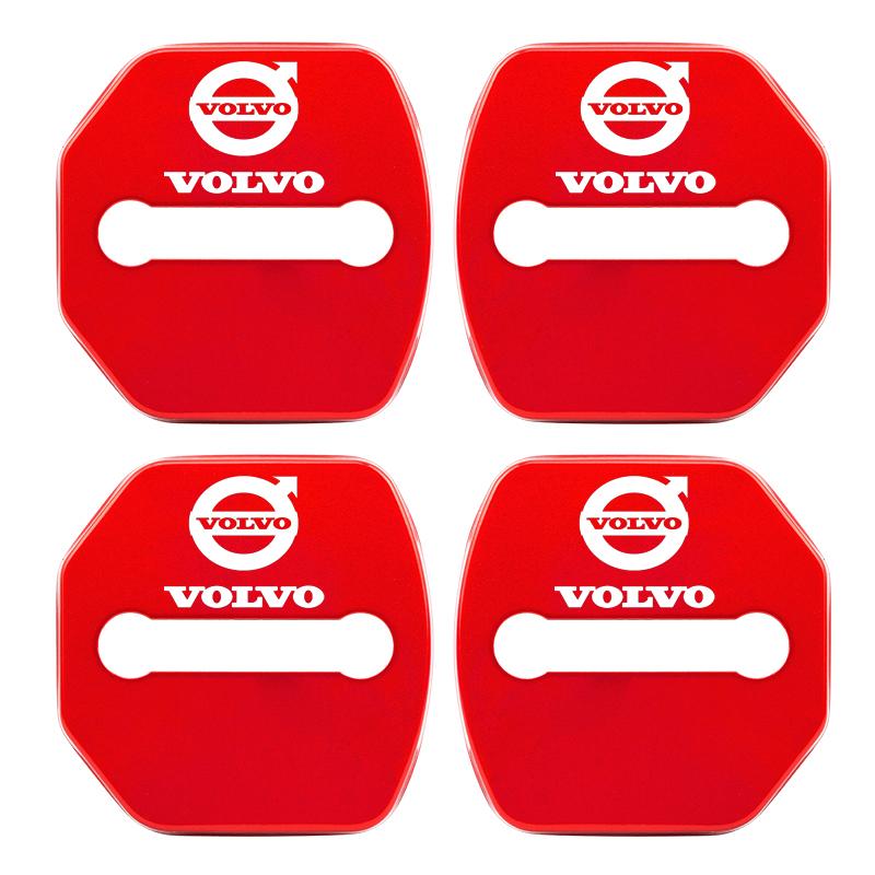 4x Car Door Lock Cover For Volvo XC60 XC90 S60 V50 V60 V70 V90 S90 Accessories Styling Lock Protective Cover Shell
