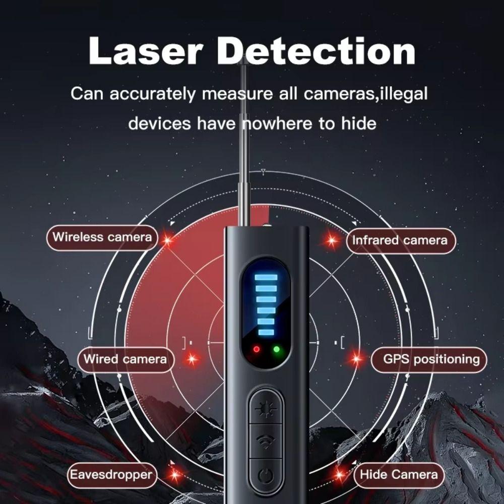 Adjustable Hidden Camera Detector Anti-Spy Listening Devices Finder Car RF Signal Tracker  Hotel