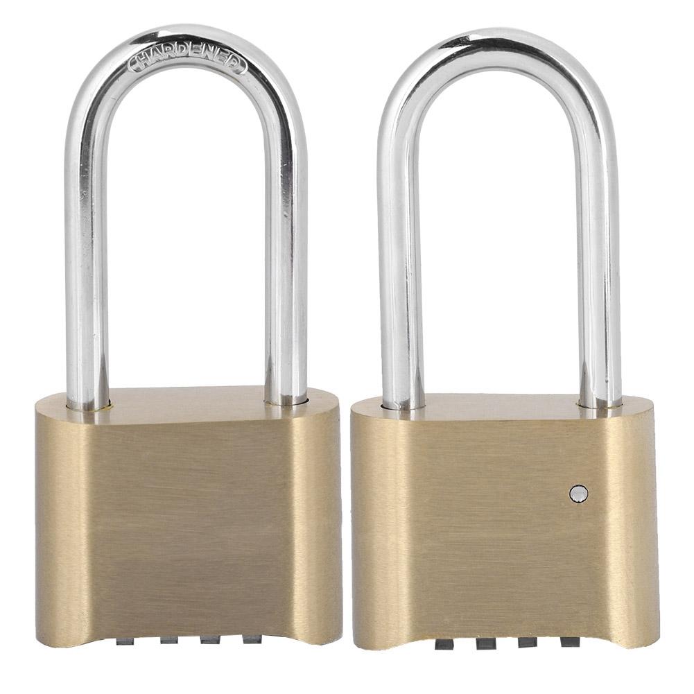 4 Dial Digit Password Brass Lock Combination Suitcase Luggage Code Password Lock Padlock