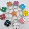 Flower Shape Portable Metal Bag Table Hanger - Folding Handbag Hook Tiny Protable Hooks for Purse Tote Bag Organizer
