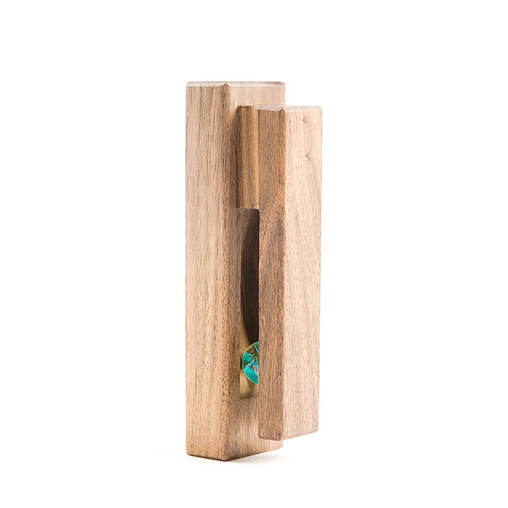 Outsideworld Wall Towel Rack Punch Wooden Towel Hook For Kitchen Bathroom