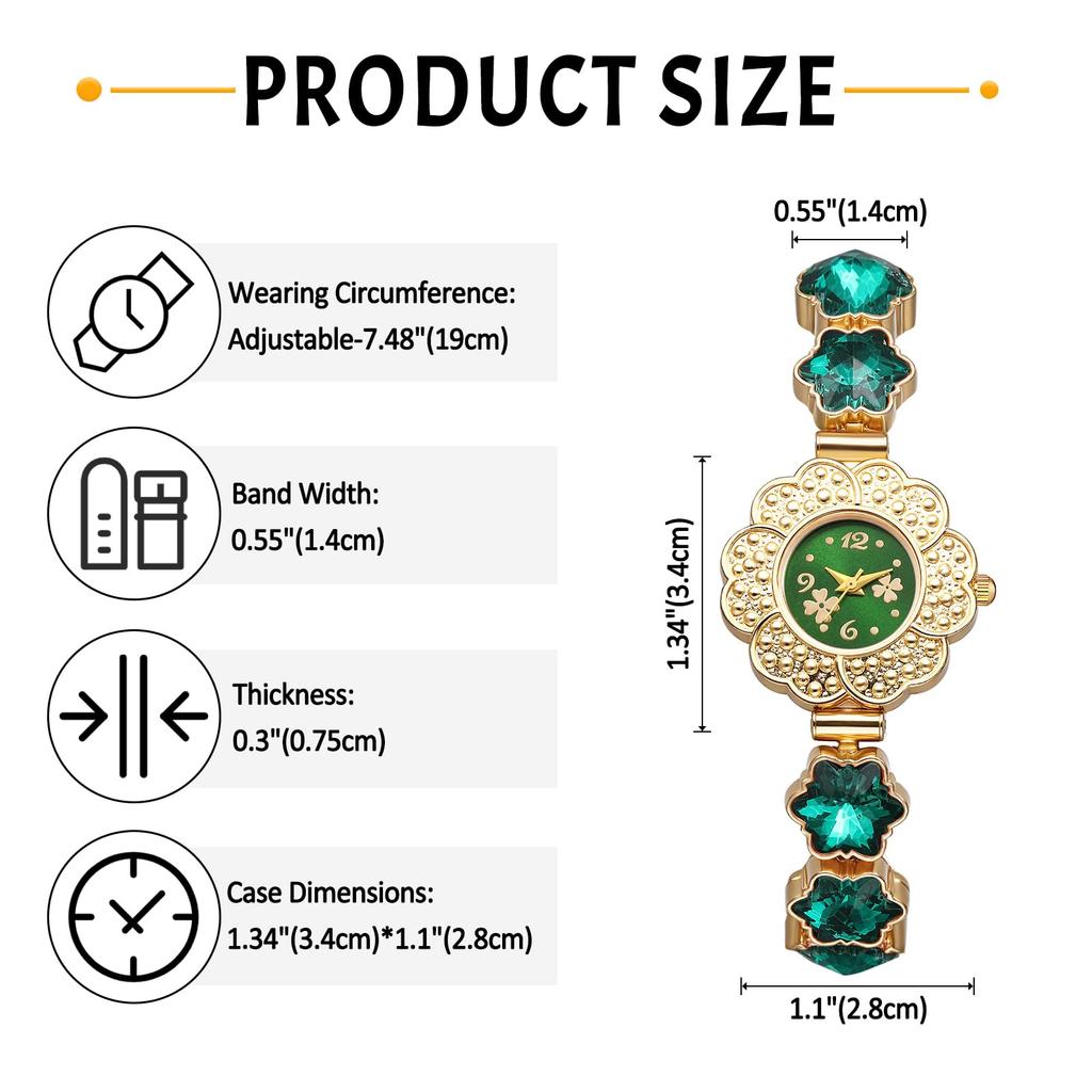 Women's Watch Flower Cute Stylish Analog Display Waterproof Quartz Watch Fashion Accessory for Women - Birthday Anniversary Mother's Day Christmas