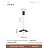 Chinese Walnut Creative Galaxy Pendant Light for Dining and Bedside