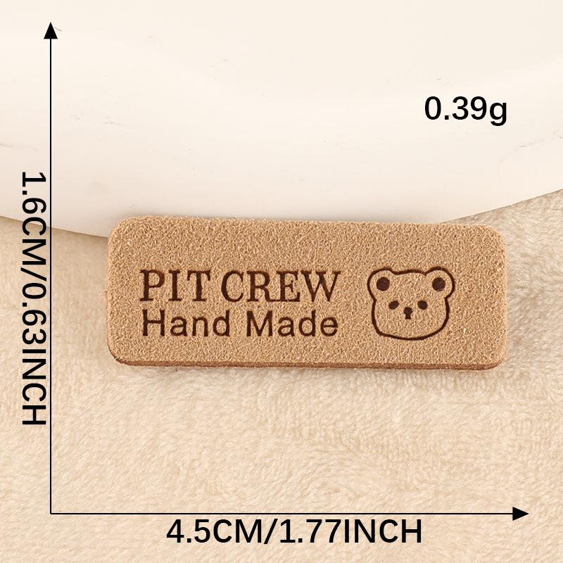 Printed Trademark Clothing Accessories DIY Patch Shoes and Hats Luggage Accessories English Letters Leather Label Cloth Label Cloth Sticker