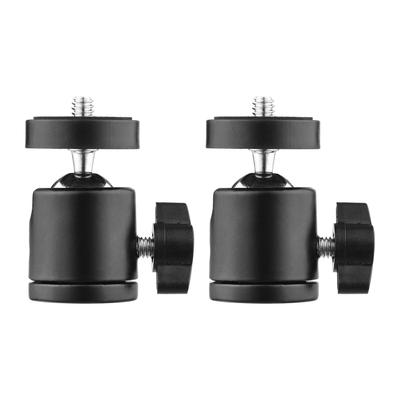 Mini-Schwenkkugelkopf-Stativkopf, um 360 Grad drehbarer Halterungssockeladapter mit Universal 1/4