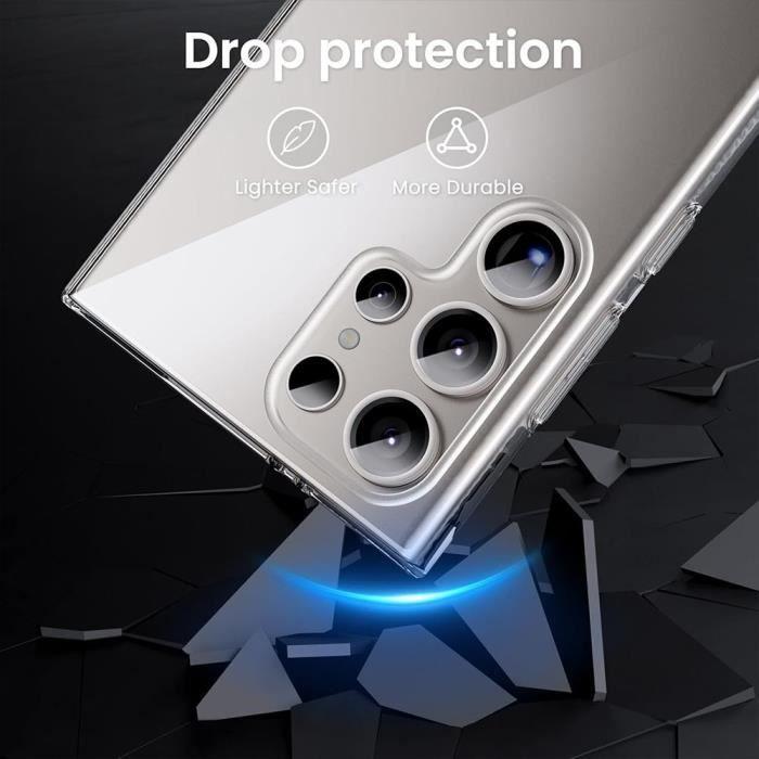 Case for Samsung Galaxy S25 Ultra, Flexible Reinforced Protection Shockproof Transparent Silicone