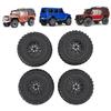 Ongwan RC Wheel Tires, Rubber, Durable, for Remote Control Cars, Compatible with MN82 LC79, Enhanced Traction, Stylish Design, Easy Installation (Blac