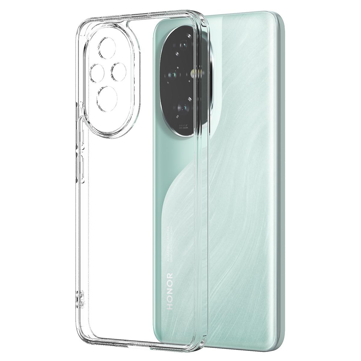 

For Honor 200 5G Clear Phone Case TPU+Acrylic Shockproof Phone Back Cover A