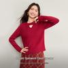 Women's Sparkle Coral Fleece Knit Sweater