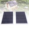 200W Solar Panel Kit Aluminum Frame Solar Charger Controller Kit for Off Grid Applications RV Travel