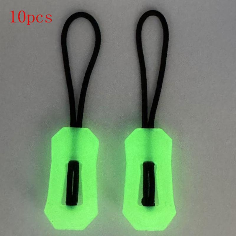 

Luminous Glow in The Dark Zipper Heads - 10Pcs, Anti-lost Zipper Pull Rope for Jackets & Backpacks