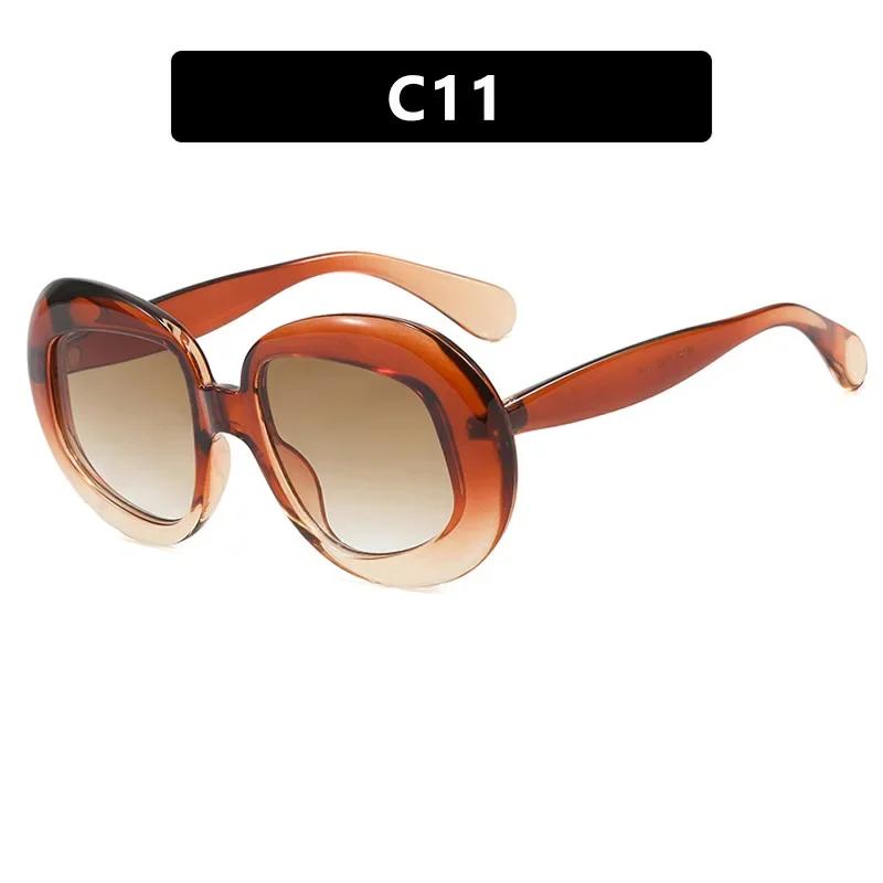 Vintage Round Spectacle Frame Women Luxury Oval Anti Blue Light Glasses Frame Retro Fashion Men Sunglasses