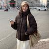 2026 Winter Womens Short Puffer Coat Light Luxury Cloud Feel Thick Warm Hooded Cotton Jacket Solid Color