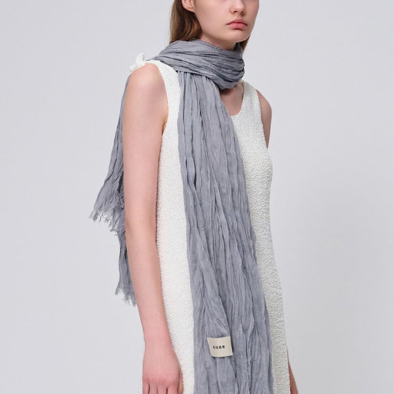 

SIEOR LIAN scarf_lightgrey lightgrey