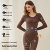 Women's Seamless Self-heating Slim Fit Thermal Underwear Set for Autumn and Winter