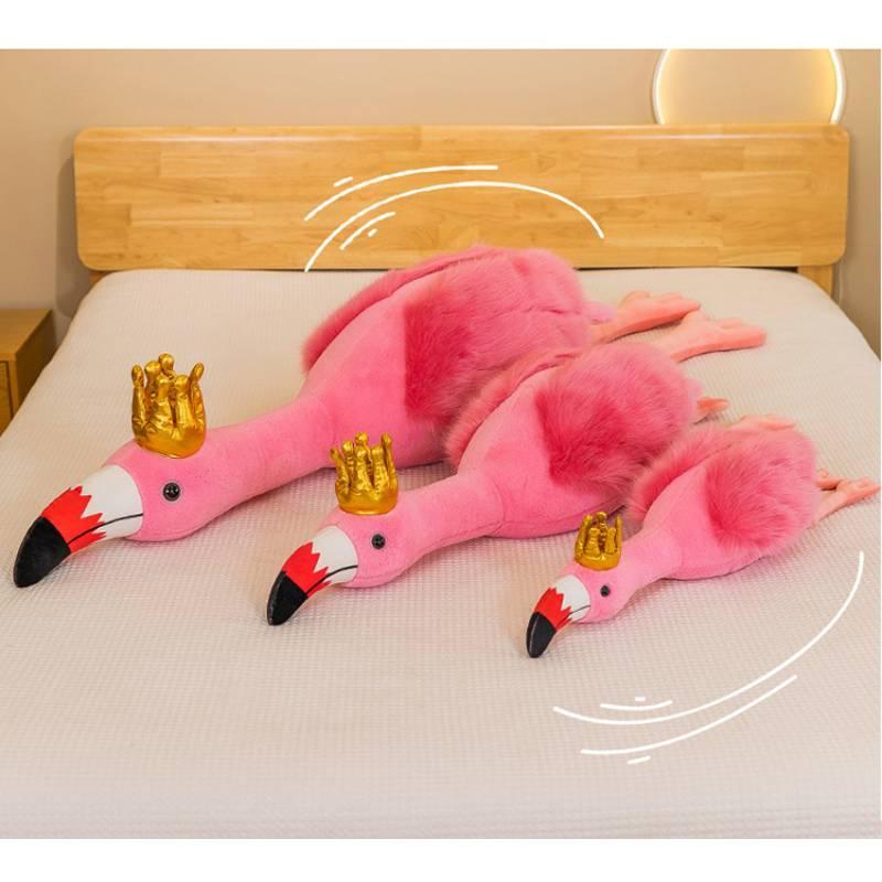Princess Crowned Flamingo Plush Toy For Girls Soft And Cuddly