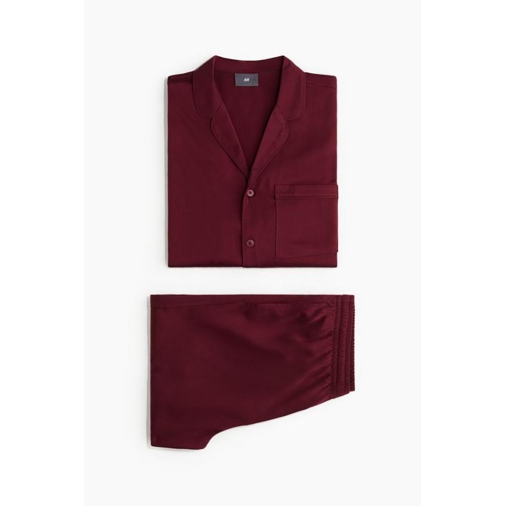 H M pajaMa sHirt   Pants Dark Red