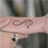 Love Mobius Ring Tattoo Sticker Advanced Sense Niche Simple Personality Small Fresh Tattoo Sticker