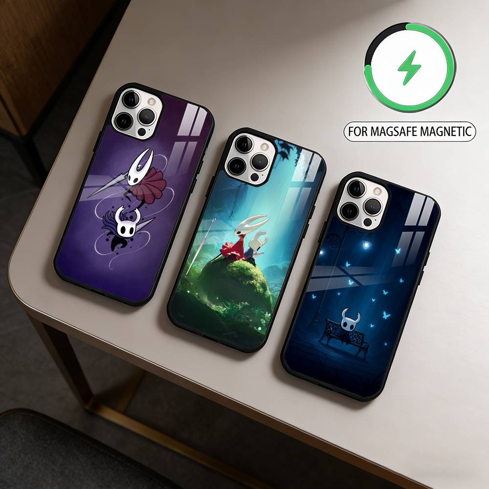 Game H-Hollow Knight Phone Case For iPhone17,16,15,14,13,12,11 Plus,Pro Max Magnetic For Magsafe Wireless Charging