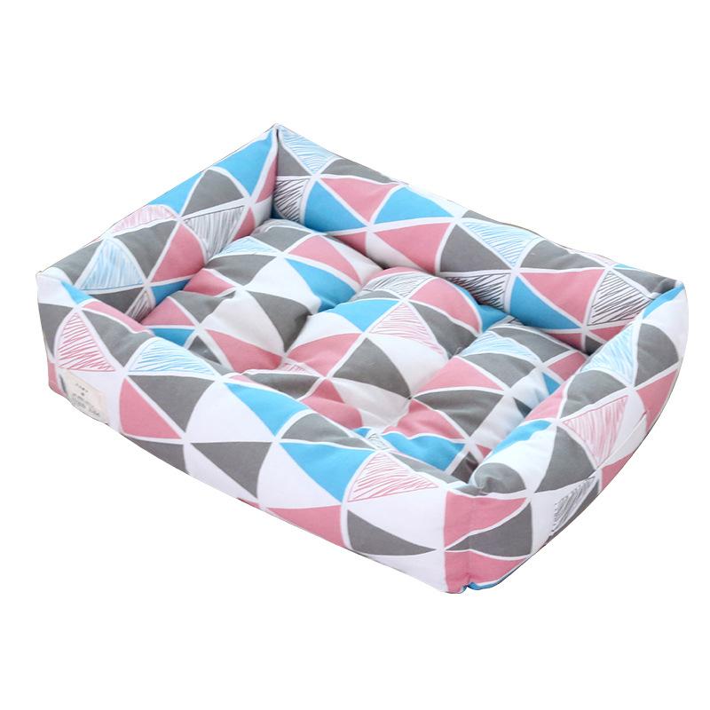Four Seasons Universal Double-sided Pad Thickened Dog Kennel Linen Breathable Sleeping Nest Warm Pet Nest Cat and Dog Supplies