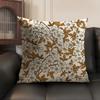Artistic Retro Floral Cushion Cover Natural Linen Organic Fabric DoubleSided Printing Sofa Home Decor Breathable