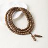 Natural Kynam Agarwood 108-Bead Multi-Strand Prayer Bracelet for Women and Men