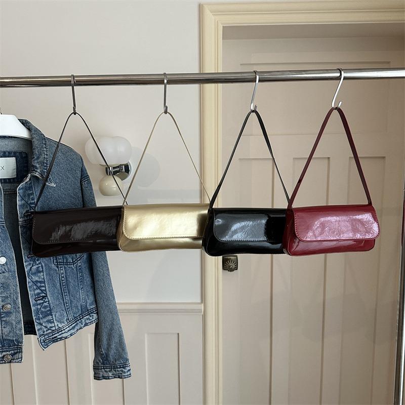 Baguette flip retro mirror armpit bag fashionable summer simple commuter shoulder bag bag