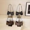 Fashionable Square Small Leopard Print Tote Bag For Women With Style Trendy