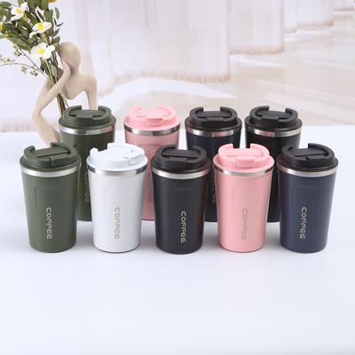 Simple 304 Stainless Steel Second Generation Coffee Vacuum Cup Large Capacity Outdoor Portable Men's and Women's Office Portable Cup
