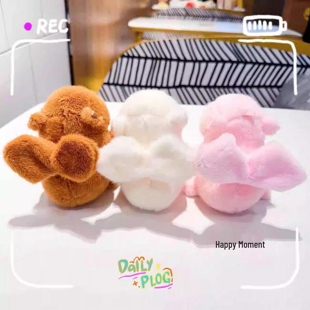 Capybara and Turtle Bubble Blowing Plush Toy Pendant
