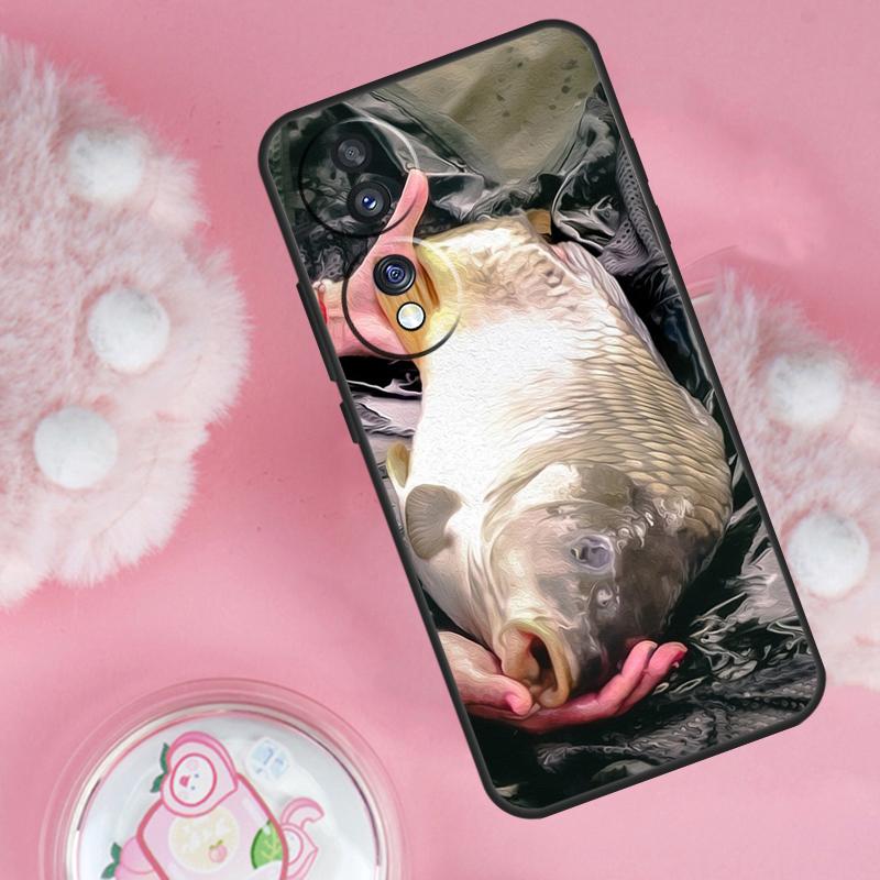 Carp Fishing Fish Case For Honor Magic 7 5 6 Lite Pro Honor 200 Pro 50 70 90 X9b X9a X8b X8a X8 X9 X9c Cover