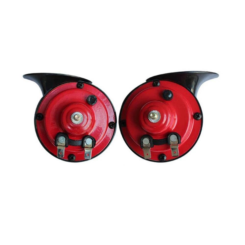 12V 300DB Super Loud Car Horn Electric Snail Train Horns Signal Trucks Marine Boat Motorcycles Automotive Loudspeaker Waterproof